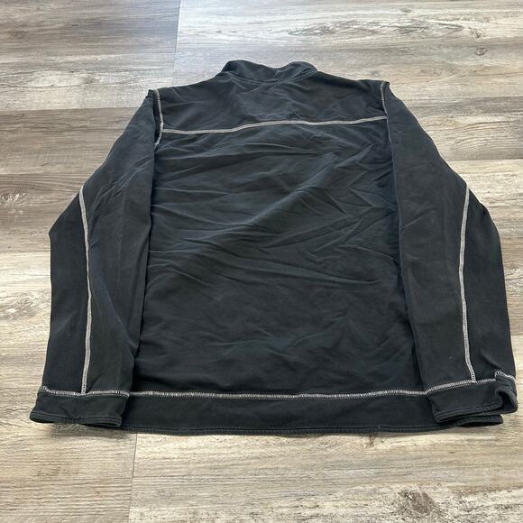 Tommy Bahama Island Modern Fit Black Mens XL 1/4 Zip Pullover Stretch Sweater - Picture 4 of 9